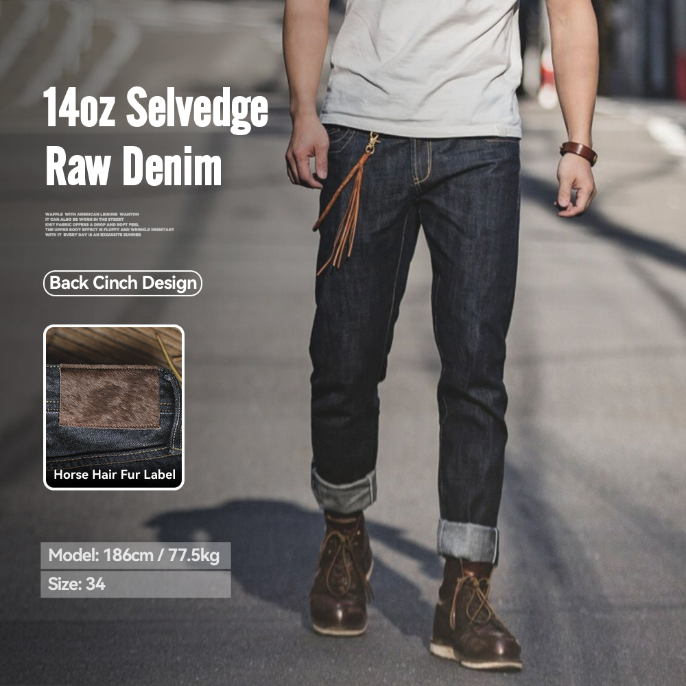 Levis Jeans 501 - Maden Vintage Raw Denim Jeans para
