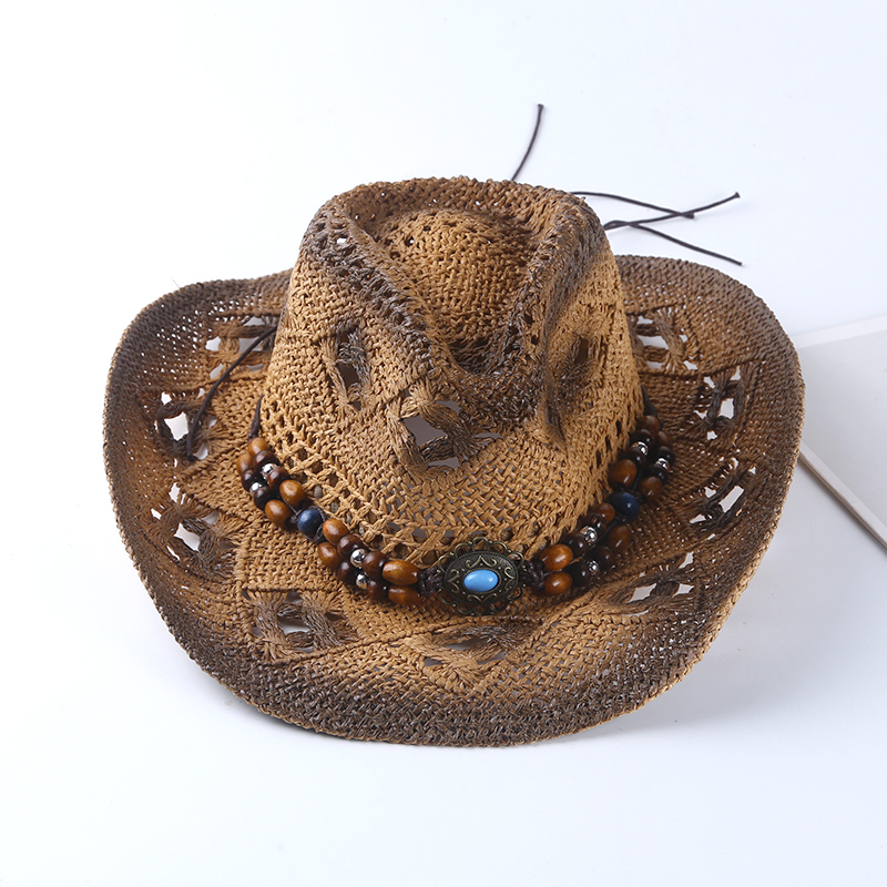 Cowboy Hat Straw - Sombrero de Paja Estilo Vaquero Retro