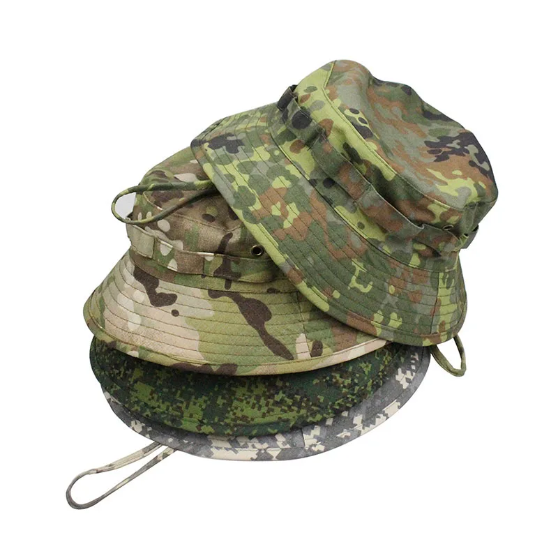 Boonie Hat Tactical - Sombrero Boonie de camuflaje, gorras Multicam