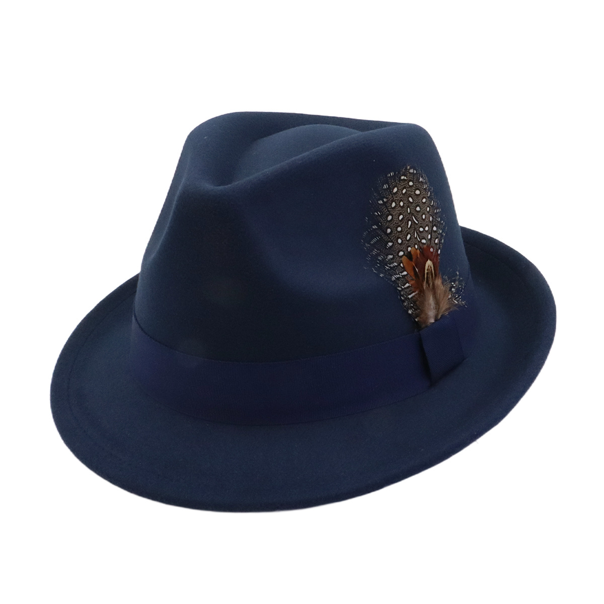 Fedora Hat Wool - Sombrero Fedora Unisex de Lana Vintage