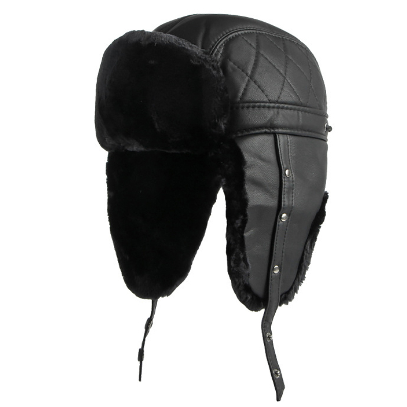 HT4002-Sombrero ruso de cuero  - Winter Trapper Hat reseña y precio