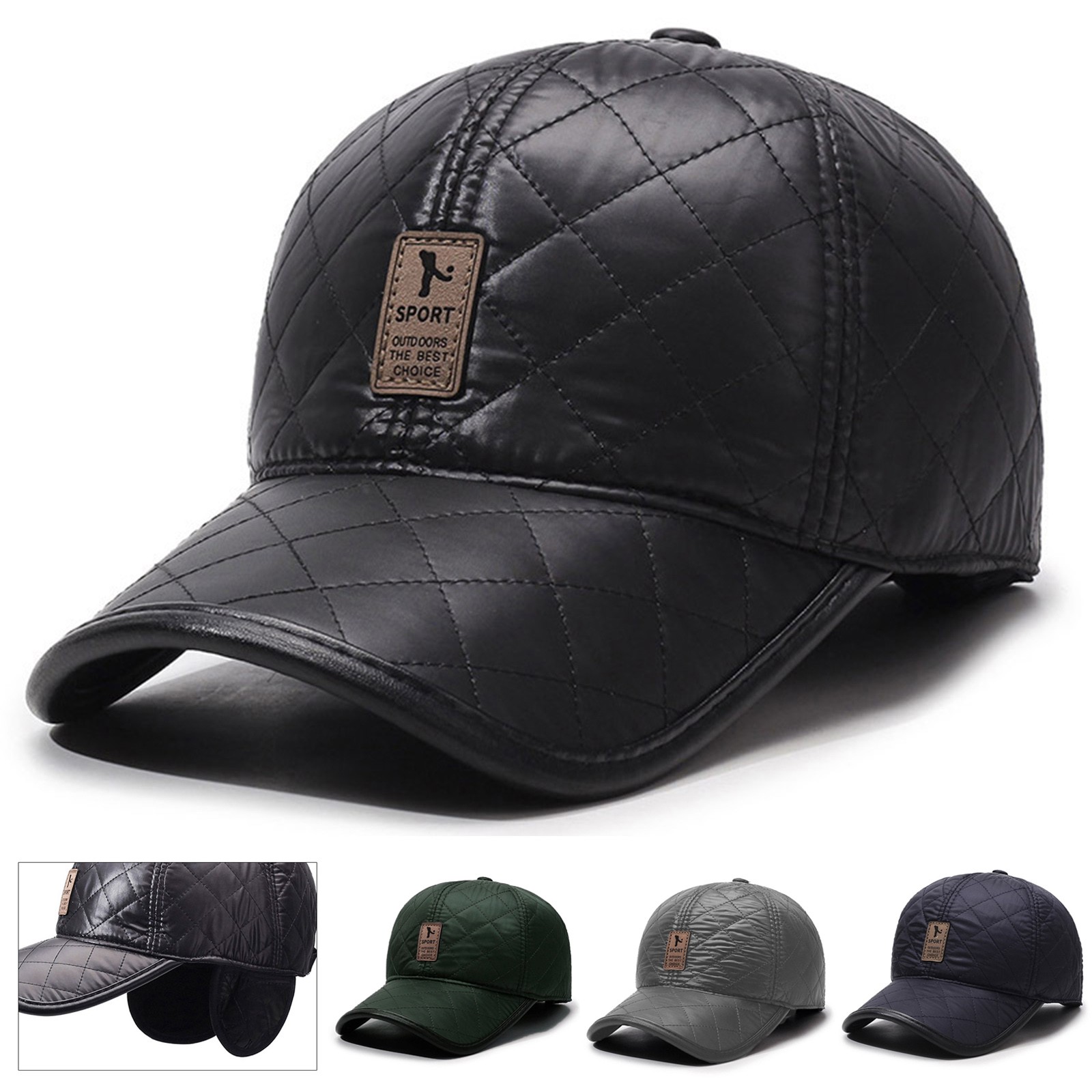 Gorra de béisbol de PU para ho - Winter Trapper Hat reseña y precio