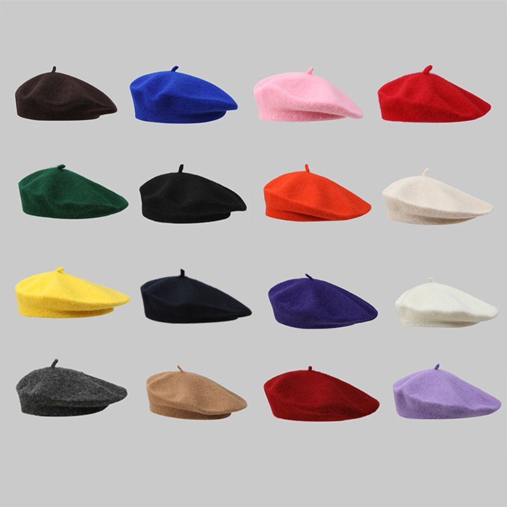 Boinas de lana cálidas para in - Beret French Wool reseña y precio