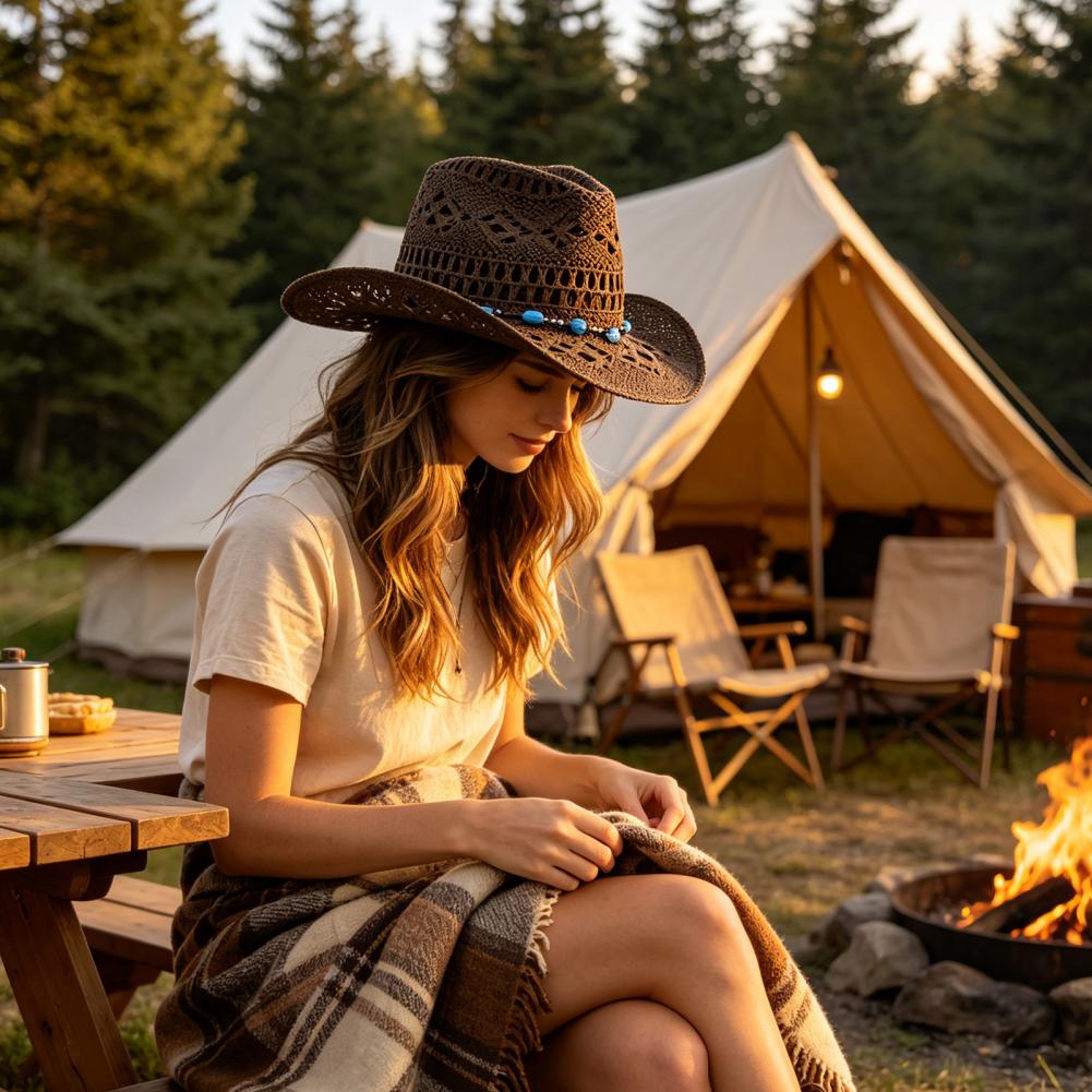 Sombrero de vaquero de ala anc - Cowboy Hat Straw reseña y precio