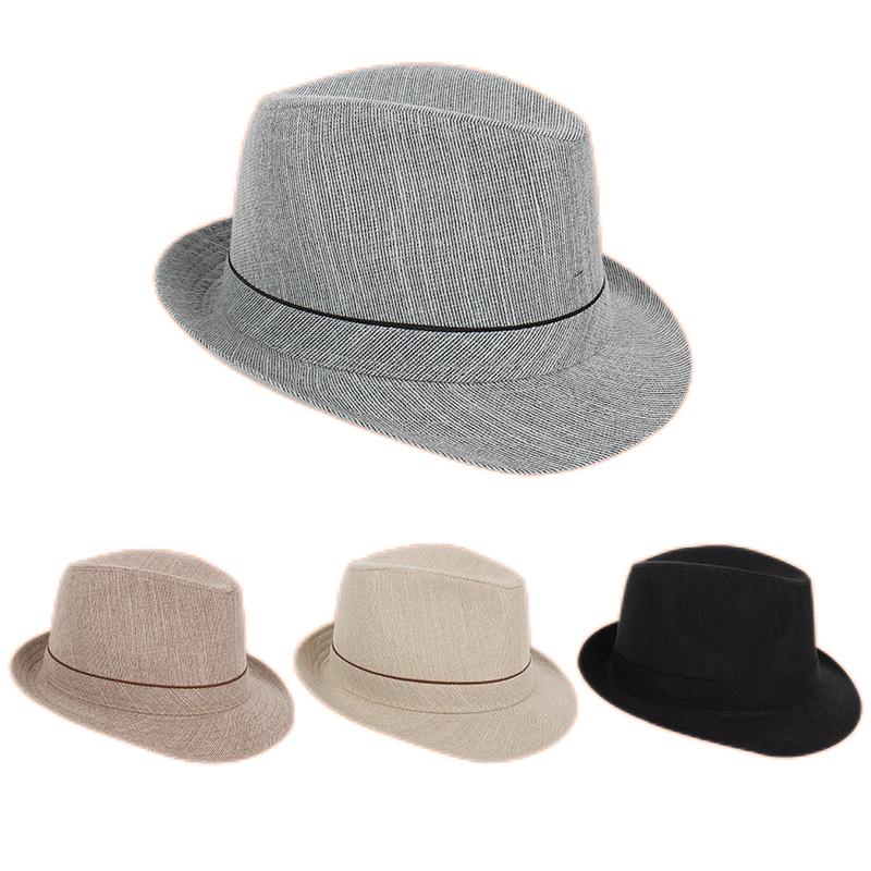 Primavera y otoño hombres somb - Fedora Hat Wool reseña y precio